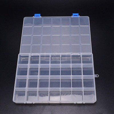 Rectangle PP Plastic Bead Storage Container CON-WH0080-80-1