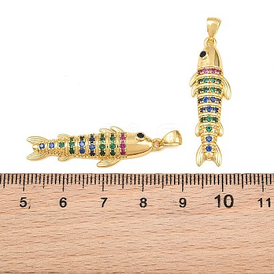 Brass Micro Pave Cubic Zirconia Pendants CU-CBAB3AD-10G-03-1