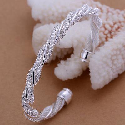 Trendy Brass Cuff Bangles For Women BJEW-BB12229-1
