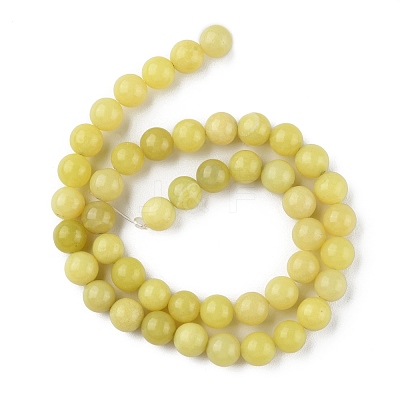 Natural Lemon Jade Beads Strands G-G0003-C02-B-1