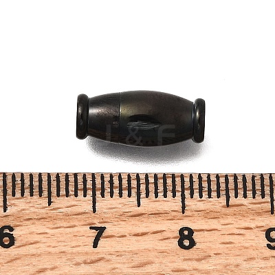 Barrel 304 Stainless Steel Magnetic Clasps STAS-D382-03B-EB-1