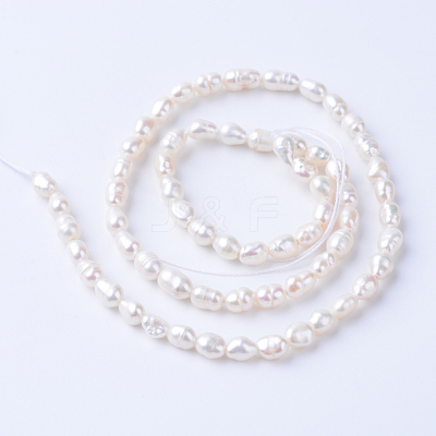 Natural Cultured Freshwater Pearl Beads Strands PEAR-S010-04-1