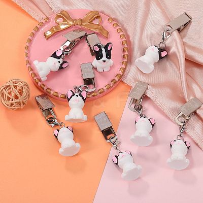 8Pcs Dog Resin Tablecloth Weights HJEW-SW00128-04-1