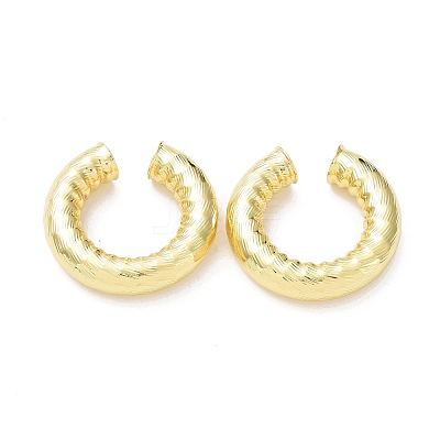 Rack Plating Brass Cuff Earrings for Women EJEW-G352-09G-1