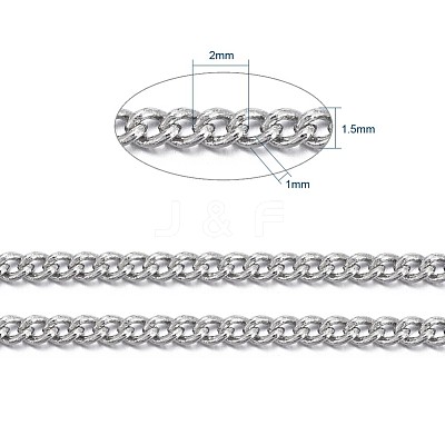 Brass Twisted Chains CHC010Y-NFK-1