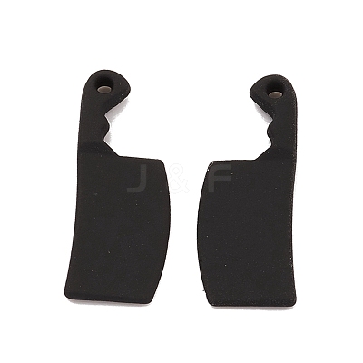 Spray Painted Alloy Pendants PALLOY-K003-15-1
