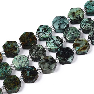 Natural African Turquoise(Jasper) Beads Strands G-P534-A26-01-1