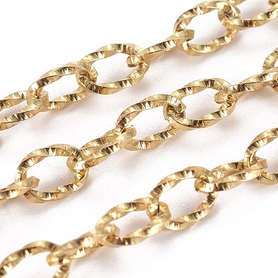 3.28 Feet Ion Plating(IP) 304 Stainless Steel Cable Chains X-CHS-L019-02G-1