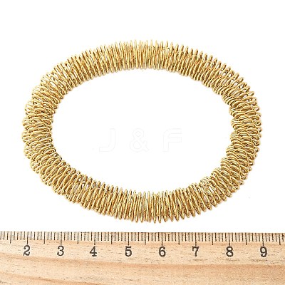 304 Stainless Steel Stretch Bangles for Women BJEW-P315-02E-G-1