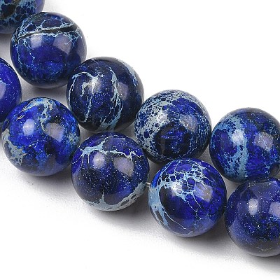 Dyed Natura Imperial Jasper Beads Strands GG-CBAF9E5-A01-14mm-B-1