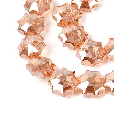 Electroplate Transparent Glass Beads EGLA-H112-04HP-03-1