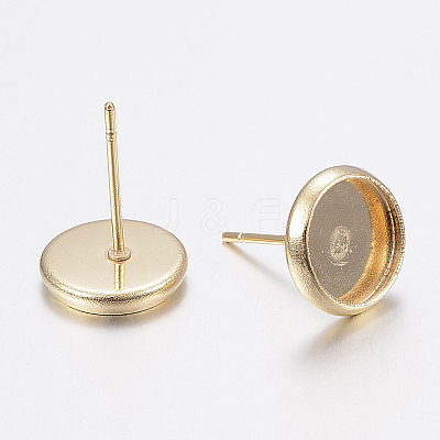 304 Stainless Steel Stud Earring Settings STAS-H436-20B-01-1