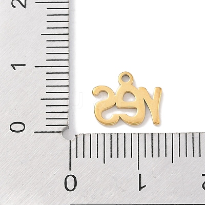 304 Stainless Steel Charms STAS-K286-02A-G-1