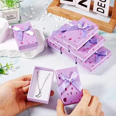 Polka Dot Pattern Cardboard Jewelry Packaging Boxes CON-TAC0011-04B-04-1