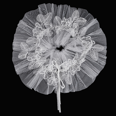 Polyester Lady Tulle Collars AJEW-WH20072-25C-1