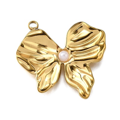 Plastic Pearl Pendants STAS-Q360-03H-G-1