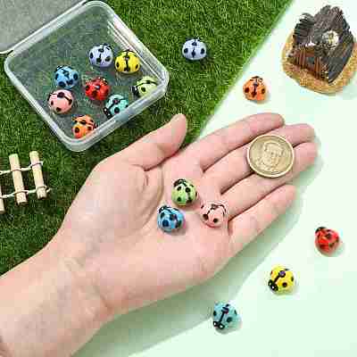 16Pcs 8 Colors Handmade Porcelain Beads PORC-CJ0001-10-1