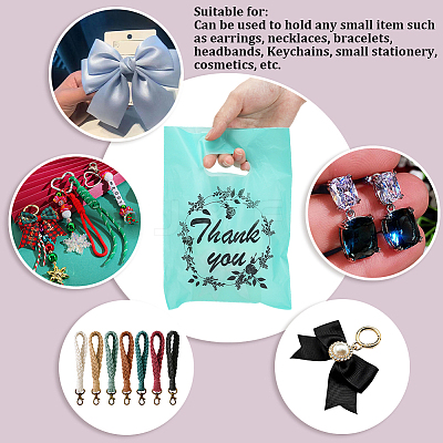 100Pcs Thank You Printed Eco-Friendly Reusable Bags ABAG-SP0001-61A-C-1