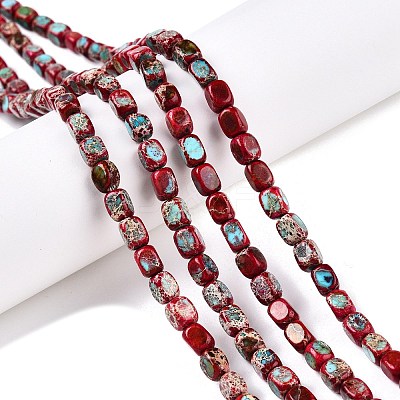 Natural Imperial Jasper Beads Strands G-N342-62F-1