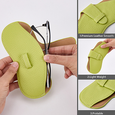 1Pc PU Leather Glasses Case AJEW-CN0004-50D-1