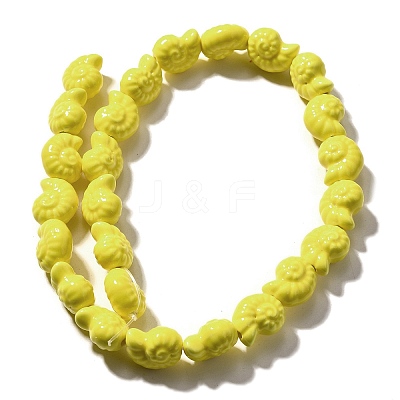 Handmade Porcelain Beads Strands PORC-I028-02I-1