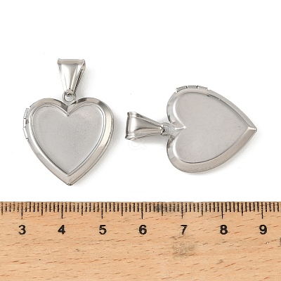 316 Stainless Steel Locket Pendants STAS-K321-26P-1