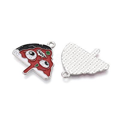 Halloween Theme Alloy and Enamel Pendants ENAM-T021-31H-01P-1