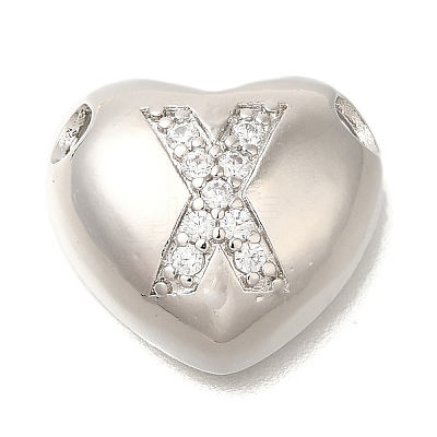 Rack Plating Brass Micro Pave Cubic Zirconia Pendants KK-I722-04P-X-1