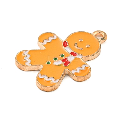 Christmas Theme Alloy Enamel Pendants LS-ENAM-M221-01KCG-08-1