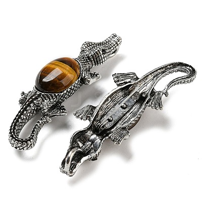Dual-use Items Alloy Crocodile Brooch JEWB-C026-01E-AS-1