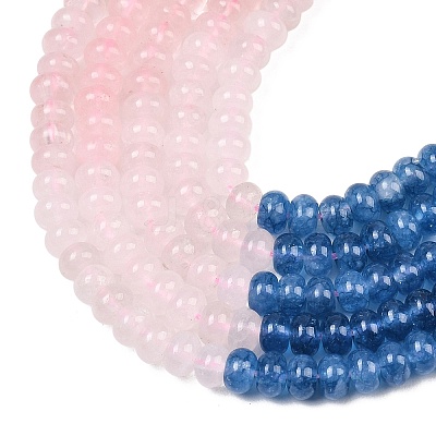 Natural Quartz Crystal & Rose Quartz & Dyed White Jade Beads Strands G-Z135-C10-1