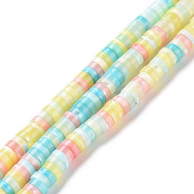 Natural Trochid Shell Beads Strands SSHEL-G023-02B-01-1