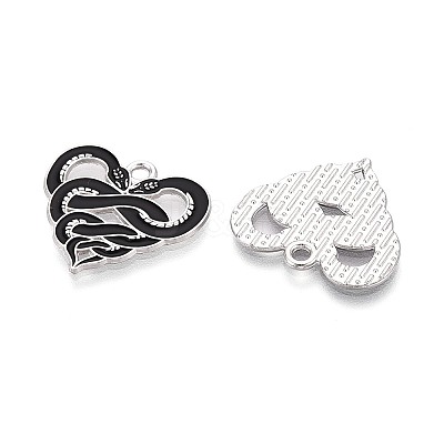 Halloween Theme Alloy and Enamel Pendants ENAM-T021-30F-01-1