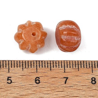 Natural Red Aventurine Carved Beads GG-CBA02C4-03D-1