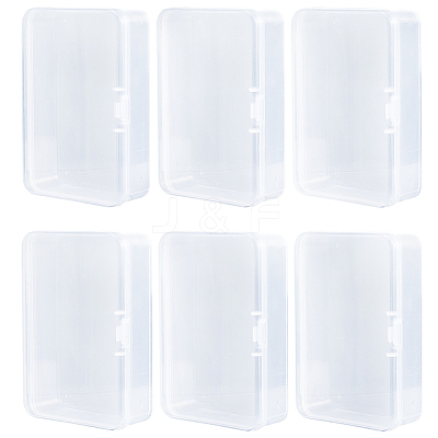 Plastic Card Storage Boxes with Hinged Lids LS-CON-WH20010-05A-1
