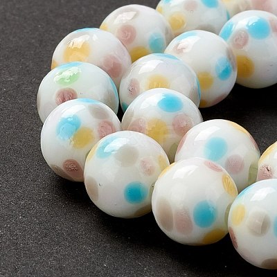 Handmade Lampwork Beads Strands LAMP-D015-11C-1
