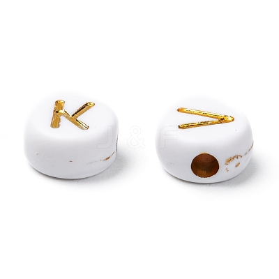 Plating Acrylic Beads PACR-YW0001-08G-1