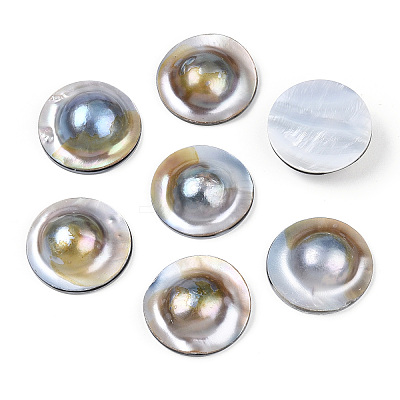 Natural Shell Cabochons PEAR-N020-Q02-1