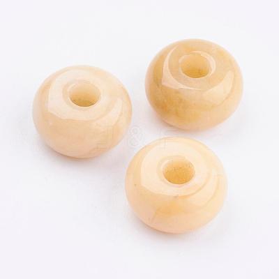 Natural Topaz Jade European Beads G-K216-02B-1
