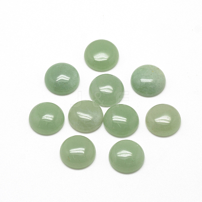 Natural Green Aventurine Cabochons X-G-R416-16mm-43-1