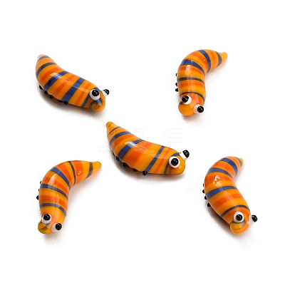 Handmade Lampwork Worm Figurines LA-CBA77D3-01C-1
