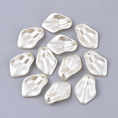 ABS Plastic Imitation Pearl Pendants X-OACR-T022-16-1