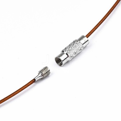 Stainless Steel Wire Necklace Cord DIY Jewelry Making TWIR-R003-07-1