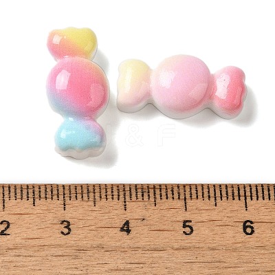 Gradient Color Opaque Resin Decoden Cabochons CRES-Z006-03-1