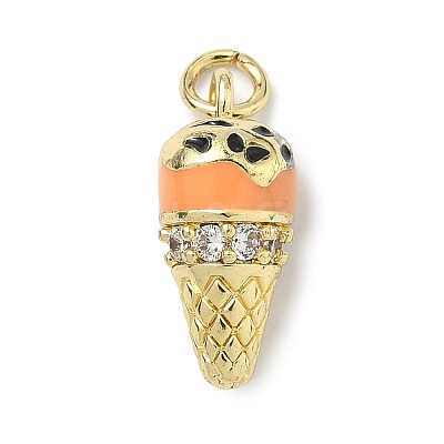 Brass Micro Pave Cubic Zirconia Pendants LS-KK-H255-03G-04-1