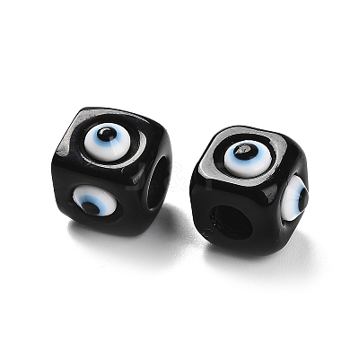 Opaque Resin European Beads RESI-U012-01A-1