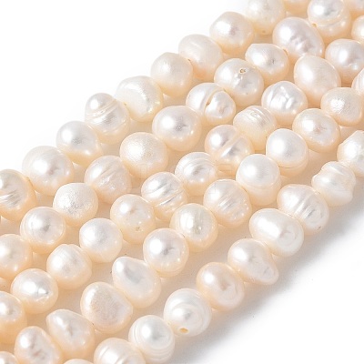 Natural Cultured Freshwater Pearl Beads Strands PEAR-I007-07Q-02B-1