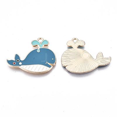 Eco-Friendly Alloy Enamel Pendants X-ENAM-Q437-014-NR-1
