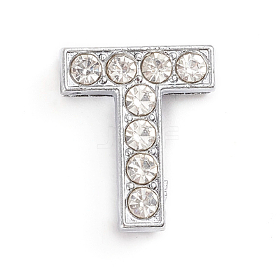 Alloy Slide Charms ALRI-WH0005-09T-P-1