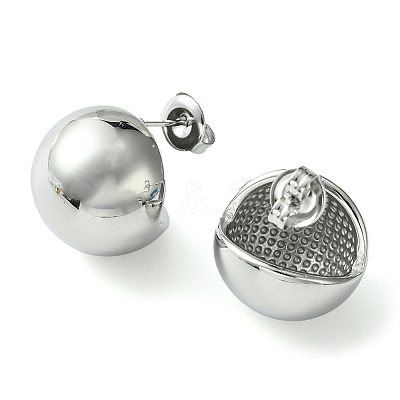 Non-Tarnish 304 Stainless Steel Round Stud Earrings EJEW-Z038-10P-1